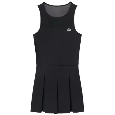 Robe Lacoste Tennis Pliss&eacute;e Stretch Noir