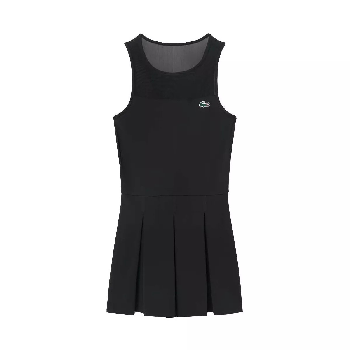 Robe Lacoste Tennis Pliss&eacute;e Stretch Noir