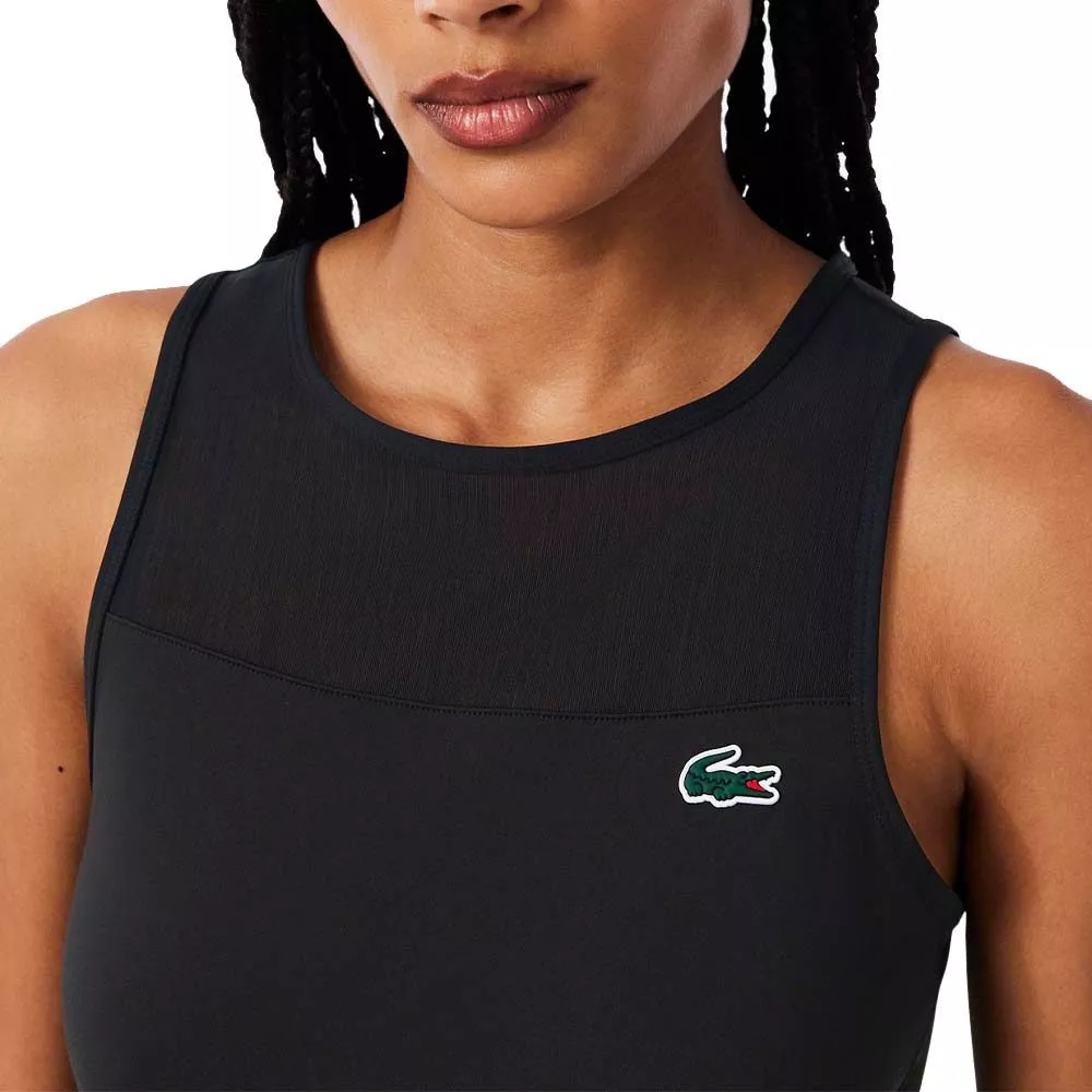 Robe Lacoste Tennis Pliss&eacute;e Stretch Noir