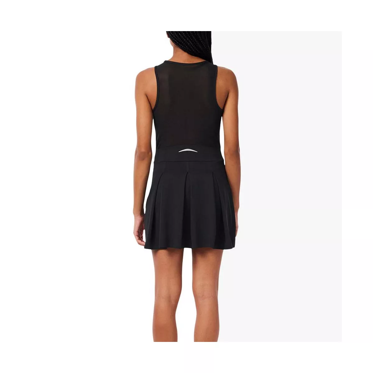 Robe Lacoste Tennis Pliss&eacute;e Stretch Noir
