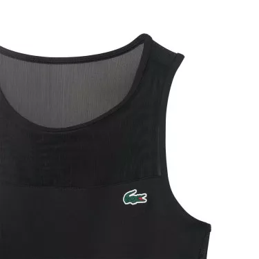 Robe Lacoste Tennis Pliss&eacute;e Stretch Noir