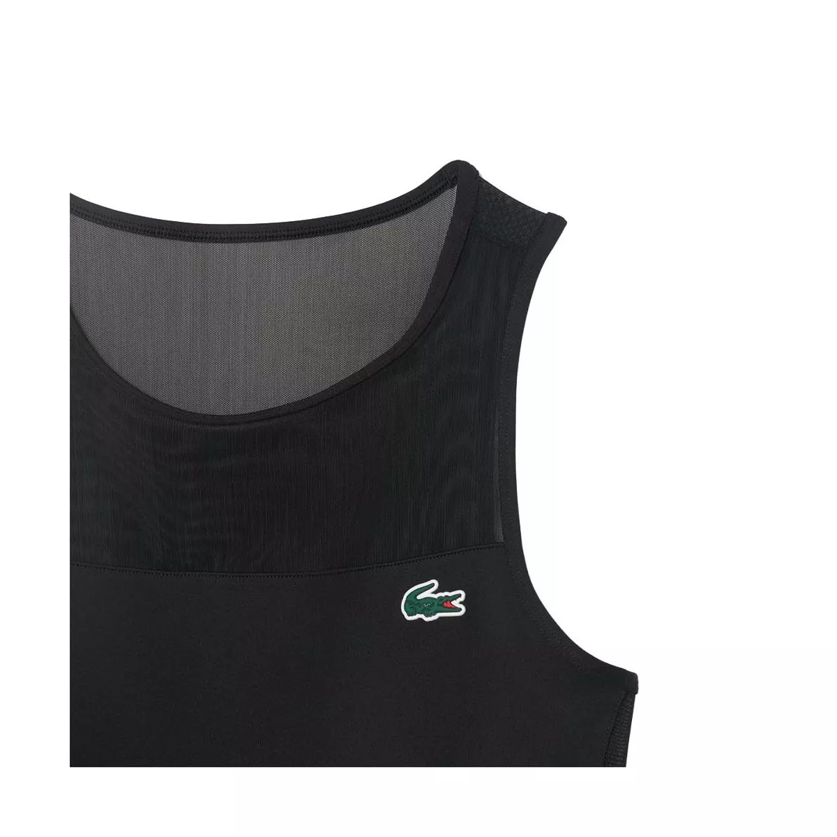 Robe Lacoste Tennis Pliss&eacute;e Stretch Noir