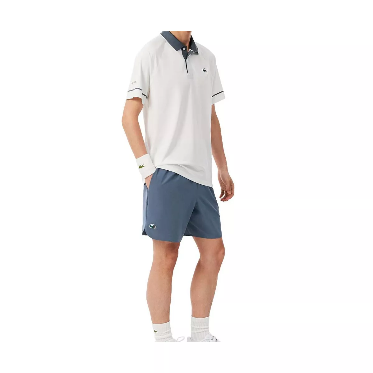 Short Lacoste Tennis x Novak Djokovic On Court Gris