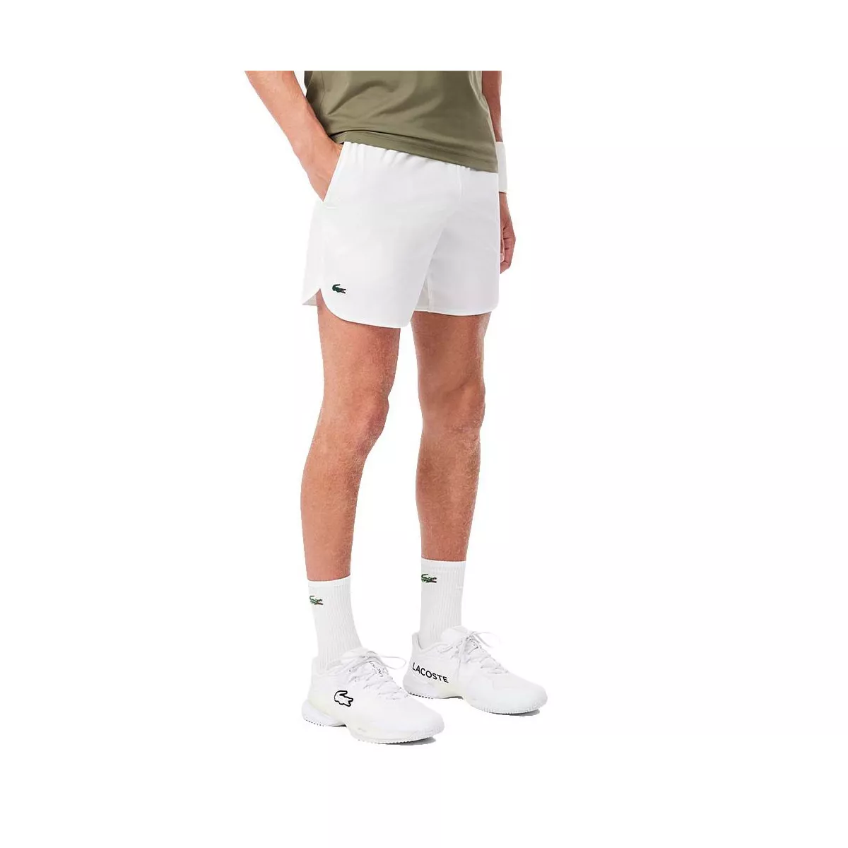Short Lacoste Tennis x Novak Djokovic On Court Blanc