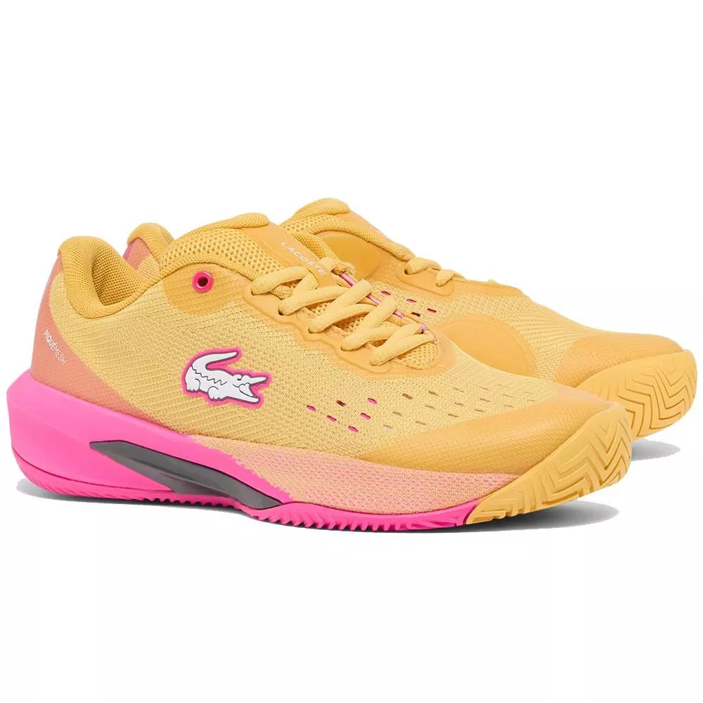 Chaussures Lacoste AG-LT Evo Femme Jaune / Rose
