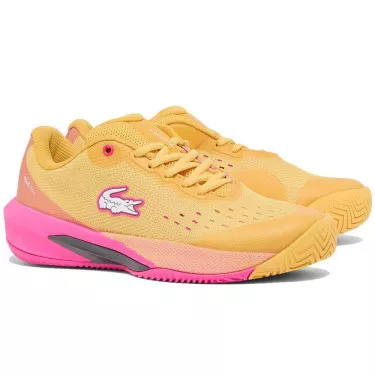 Chaussures Lacoste AG-LT Evo Femme Jaune / Rose