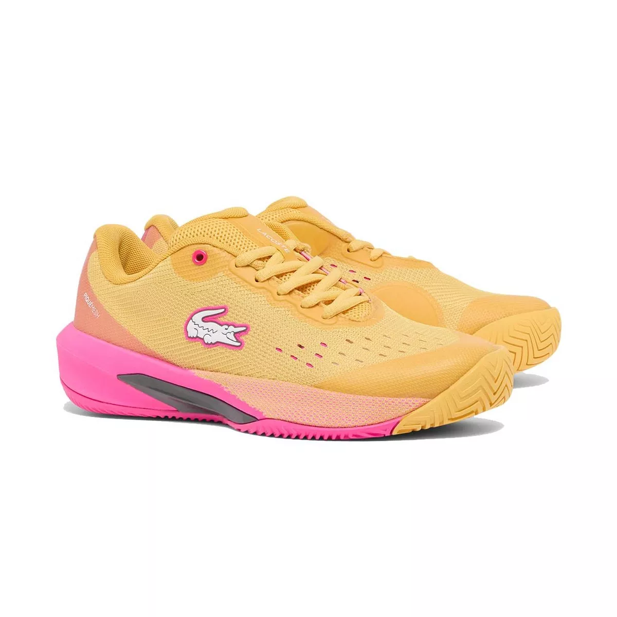 Chaussures Lacoste AG-LT Evo Femme Jaune / Rose