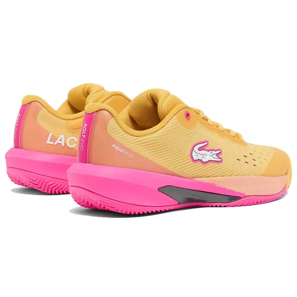 Chaussures Lacoste AG-LT Evo Femme Jaune / Rose