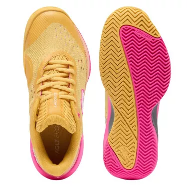 Chaussures Lacoste AG-LT Evo Femme Jaune / Rose