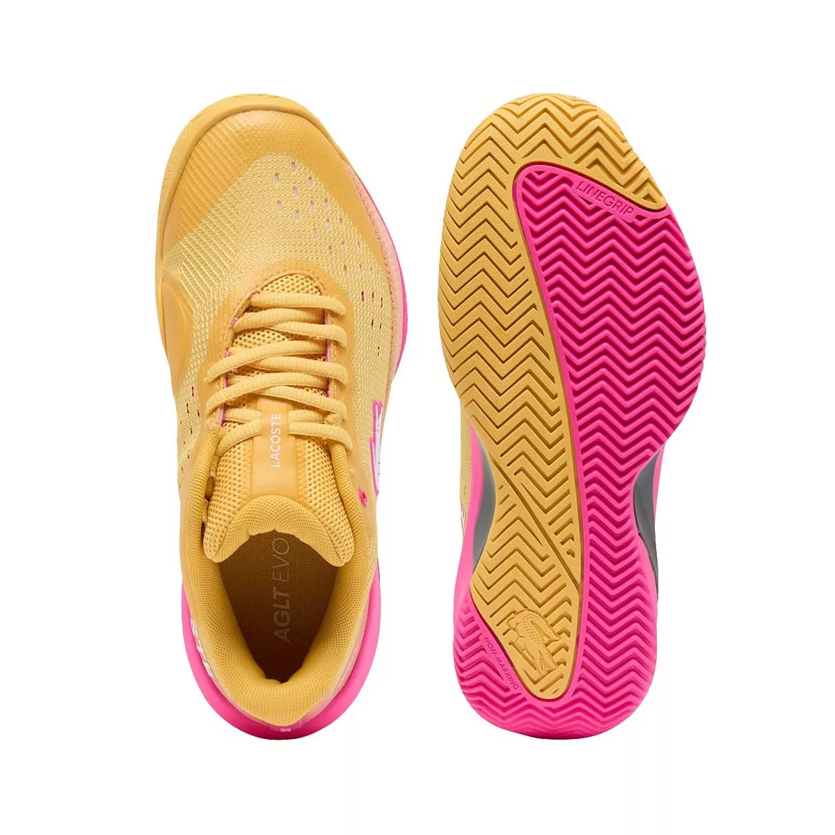 Chaussures Lacoste AG-LT Evo Femme Jaune / Rose