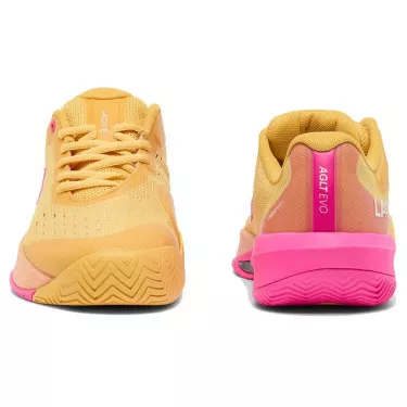 Chaussures Lacoste AG-LT Evo Femme Jaune / Rose