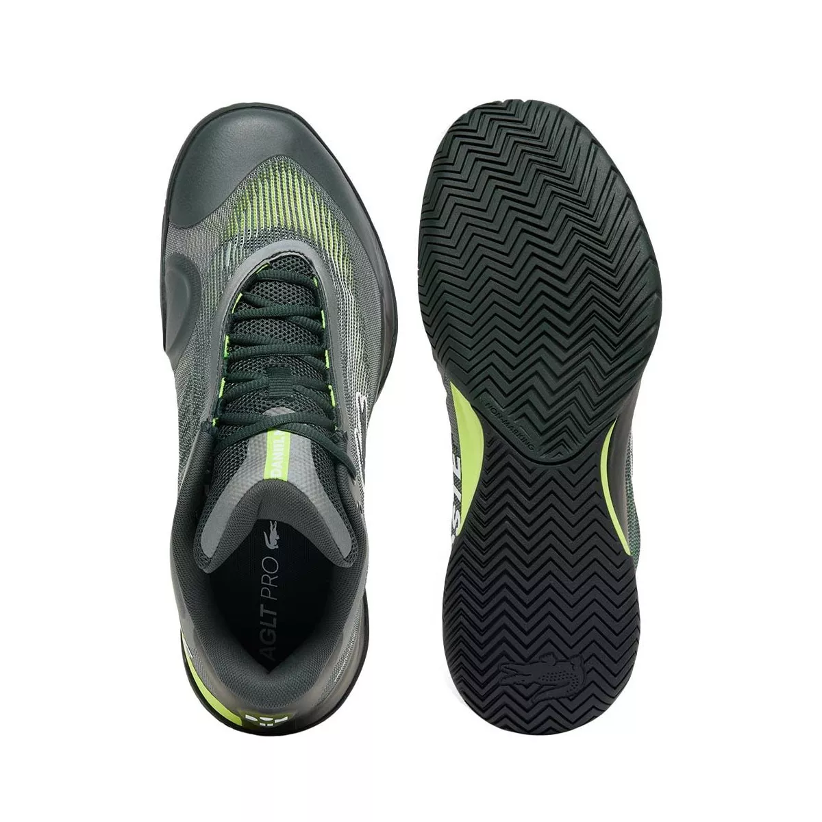 Chaussures Lacoste AG-LT Pro x Daniil Medvedev Vert fonc&eacute;