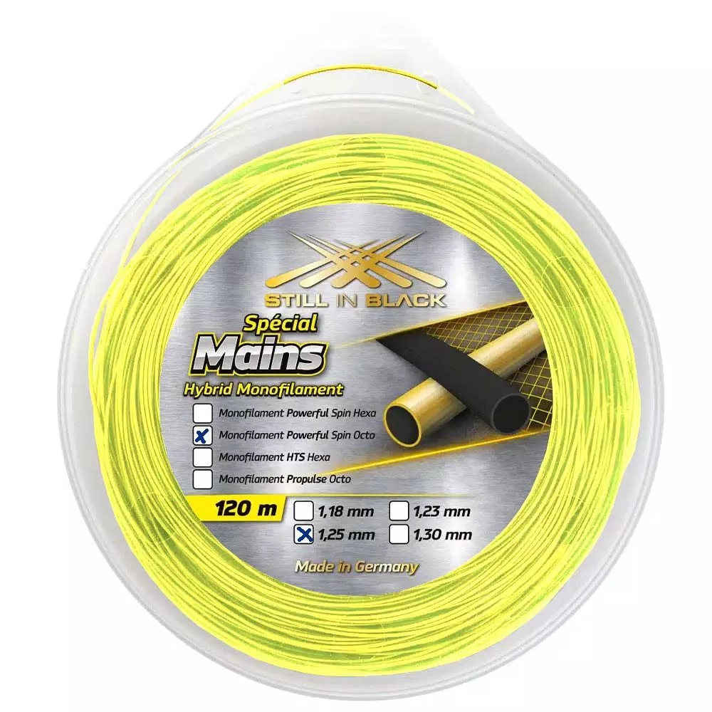 Bobine Still In Black Powerful Spin Octo Jaune 120m