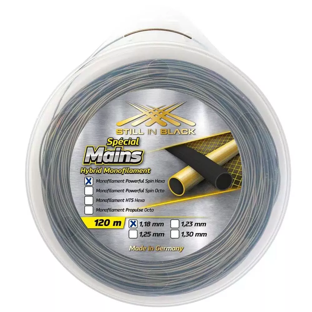 Bobine Still In Black Powerful Spin Hexa Silver 120m