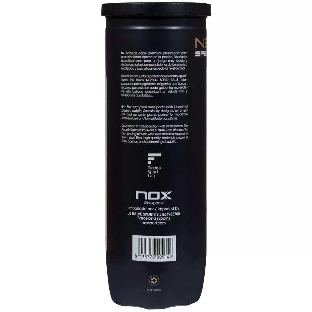 Tube de 3 balles Nox Nerbo+ Speed