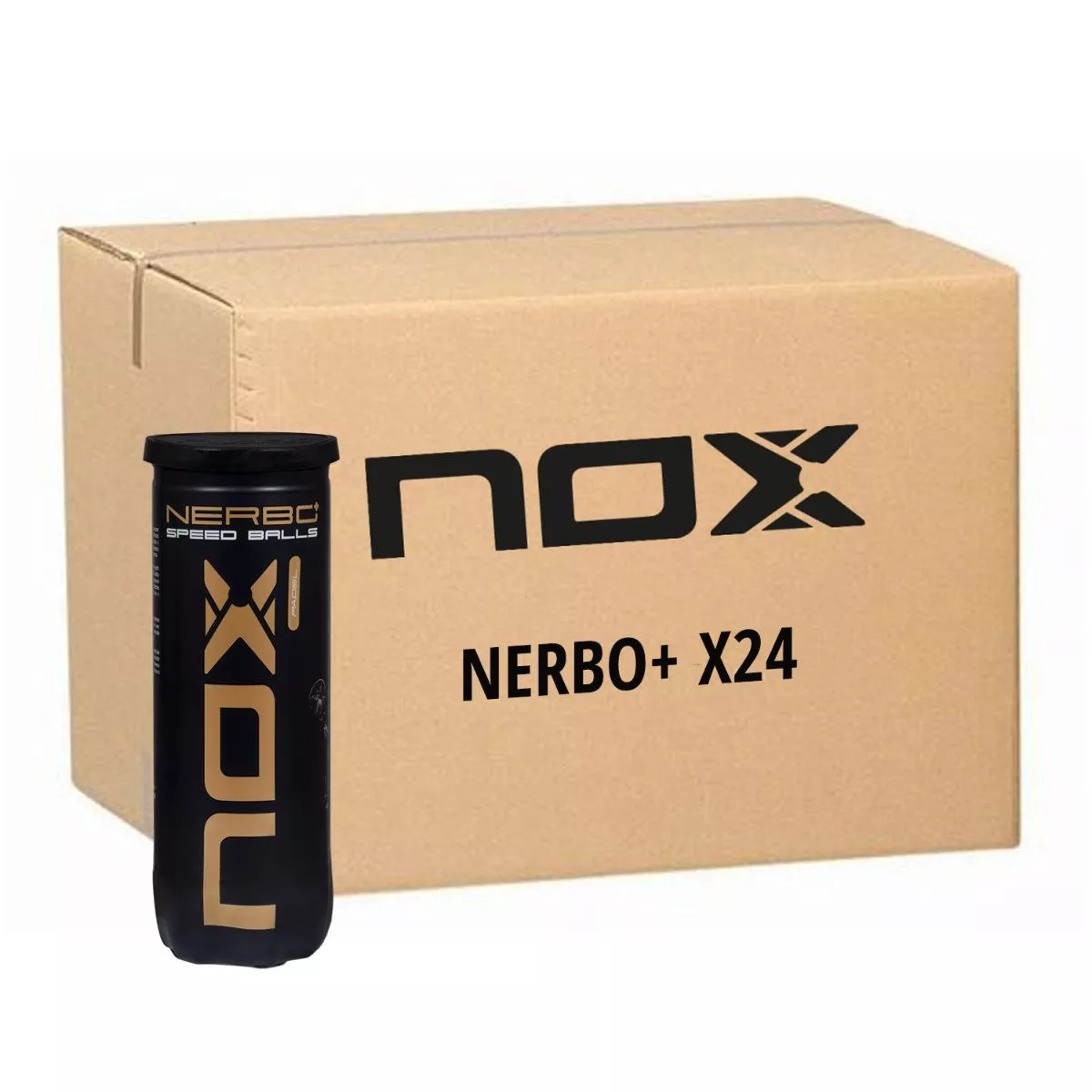 Carton de 24 tubes de 3 balles Nox Nerbo+ Speed