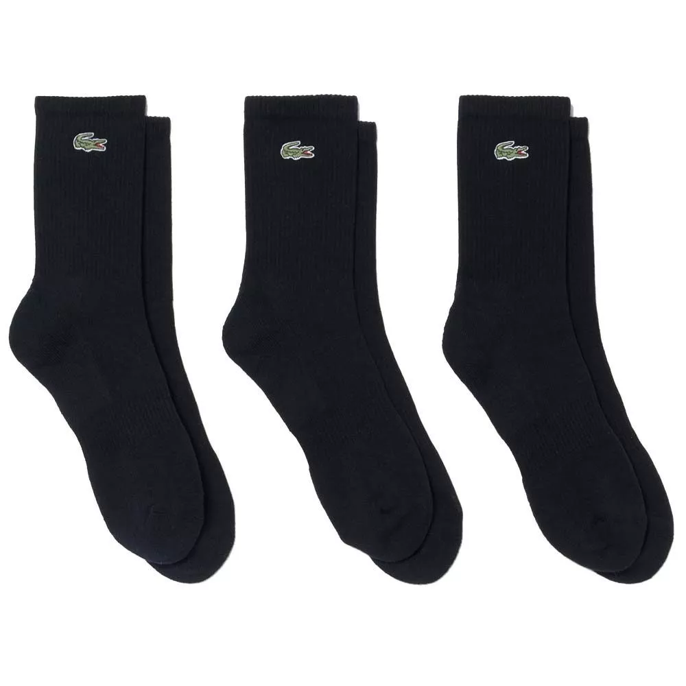 Chaussettes Lacoste Sport Long Noir (3 paires)