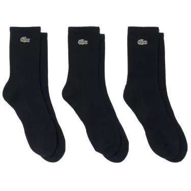Chaussettes Lacoste Sport Long Noir (3 paires)