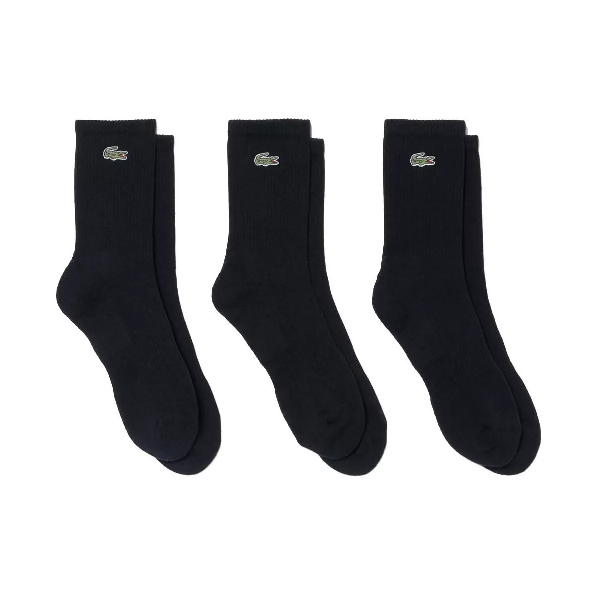 Chaussettes Lacoste Sport Long Noir (3 paires)