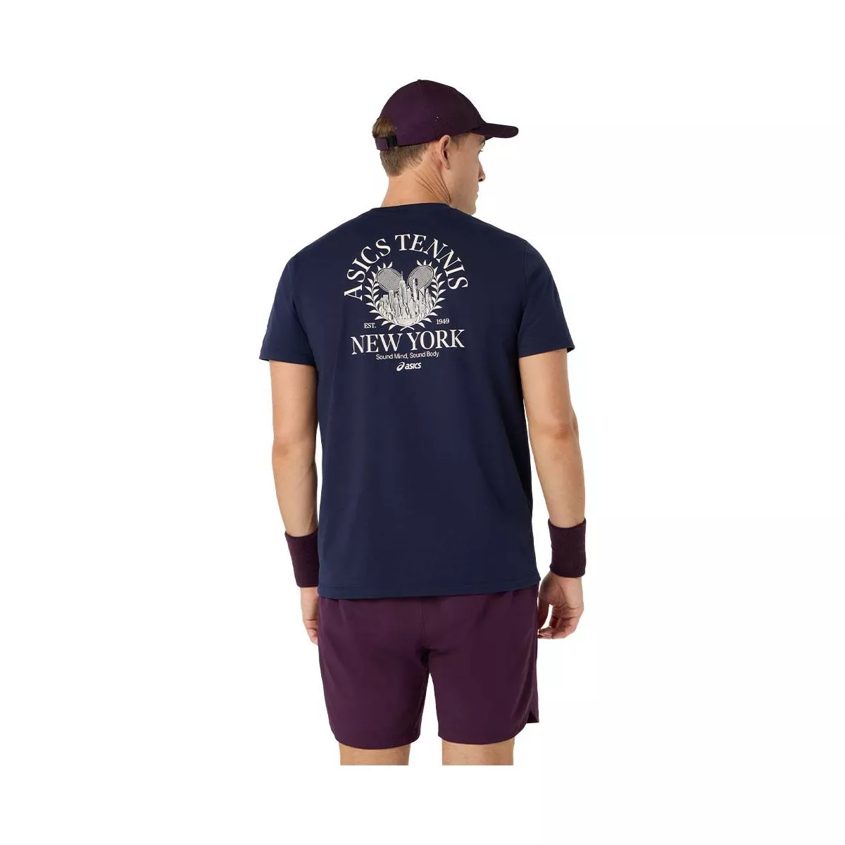 T-Shirt Asics Game Seasonal Graphic Bleu marine