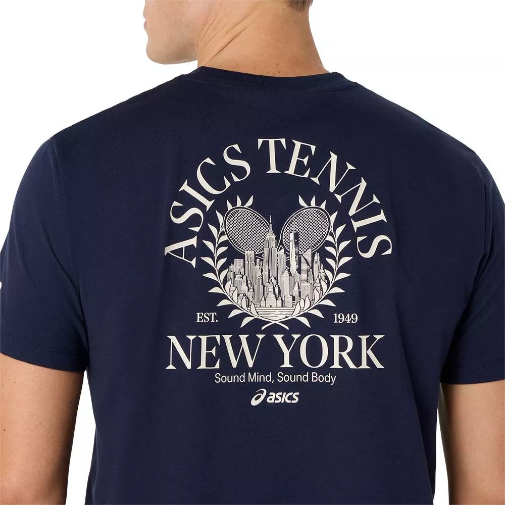 T-Shirt Asics Game Seasonal Graphic Bleu marine