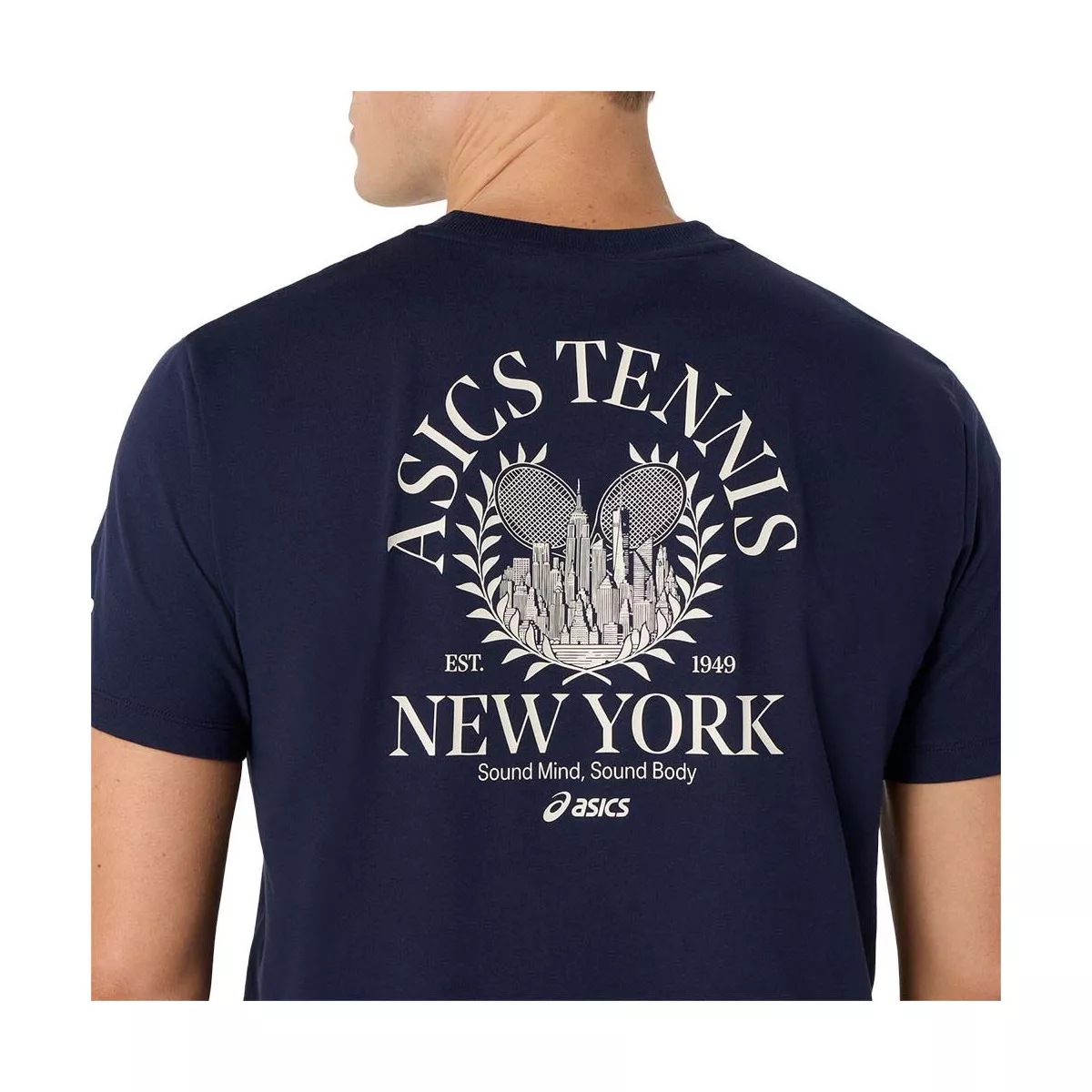 T-Shirt Asics Game Seasonal Graphic Bleu marine