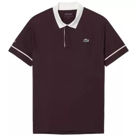 Polo Lacoste Tennis Novak Djokovic On Court Marron