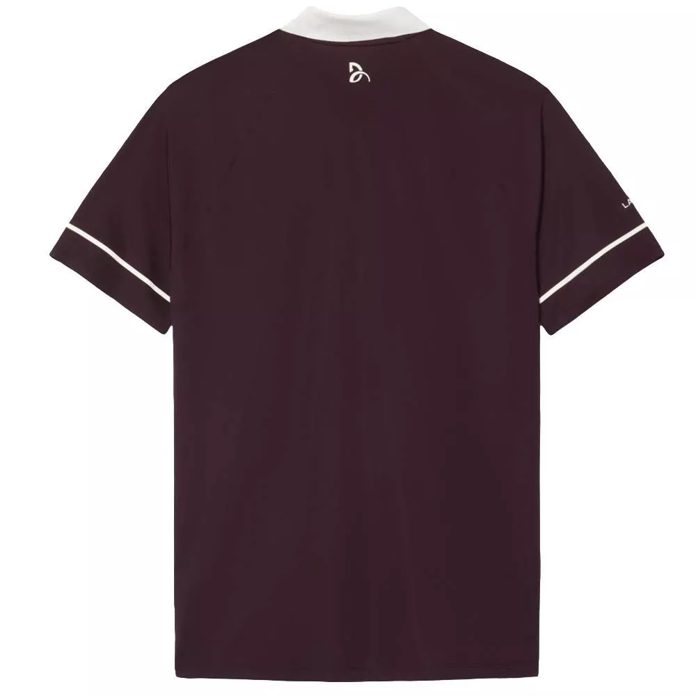 Polo Lacoste Tennis Novak Djokovic On Court Marron