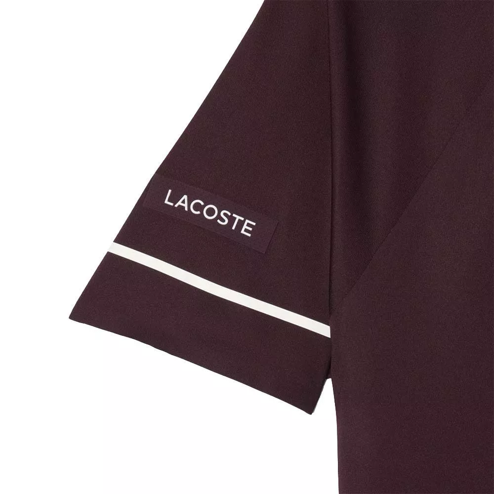 Polo Lacoste Tennis Novak Djokovic On Court Marron