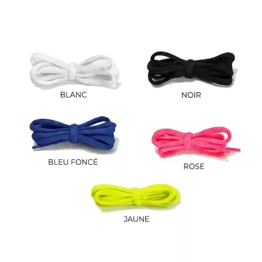 Lacets Still In Black 120cm Rose
