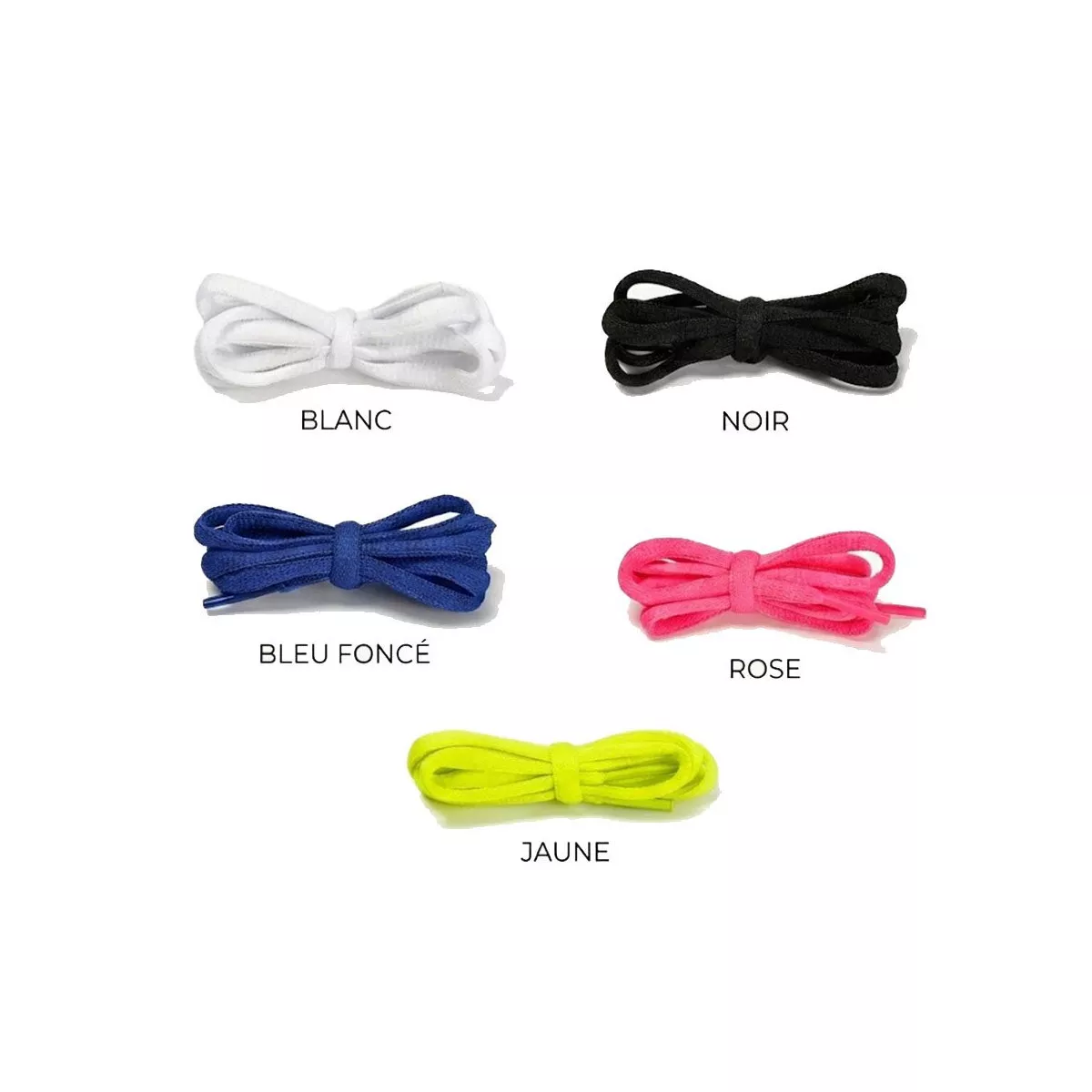 Lacets Still In Black 120cm Jaune