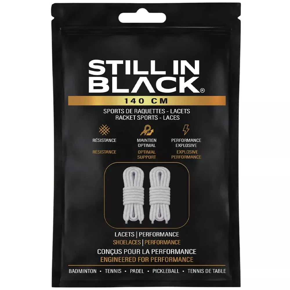 Lacets Still In Black 140cm Blanc