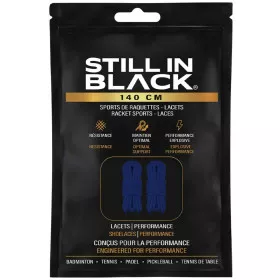 Lacets Still In Black 140cm Bleu
